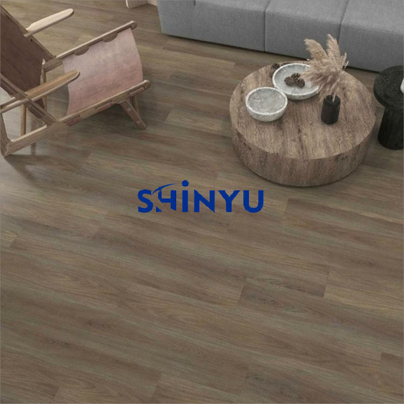 Yita Stone Crystal Flooring - WGF-005 Dark Grey Jiangnan Camphor Wood Grain