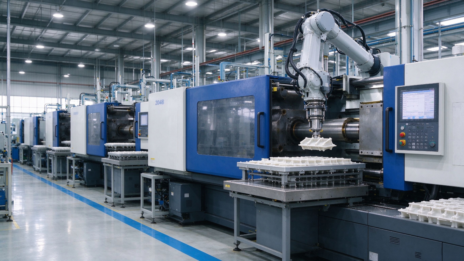 CNC injection molding machines - plastic part production